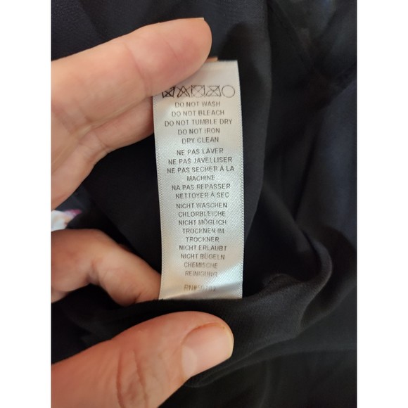 adrianna papell Black Floral Fit And Flare dress Size 12 - Picture 3 of 7